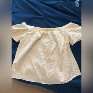 Pale Yellow Abercrombie and Fitch off the shoulder top